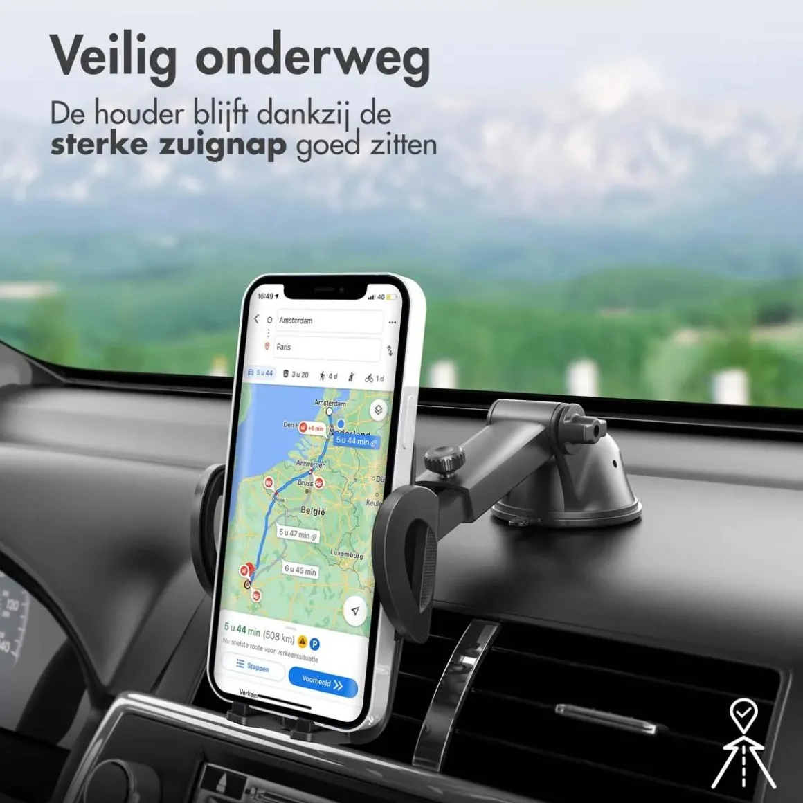 Telefoonhouder Auto - Dashboard / Raam / Vent