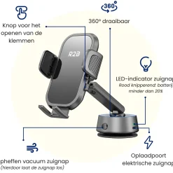 Telefoonhouder Auto - Elektrische Zuignap