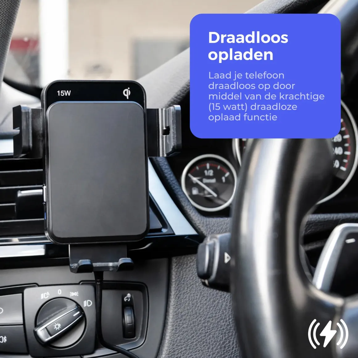 Telefoonhouder Auto Draadloze Oplader