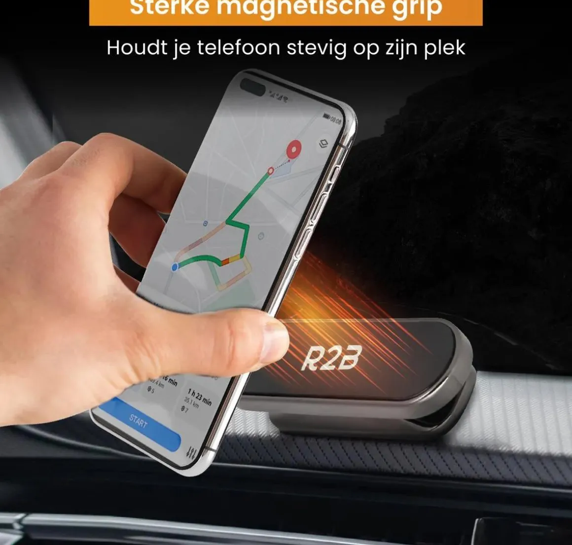 Telefoonhouder Auto Magneet 360˚C Rotatie