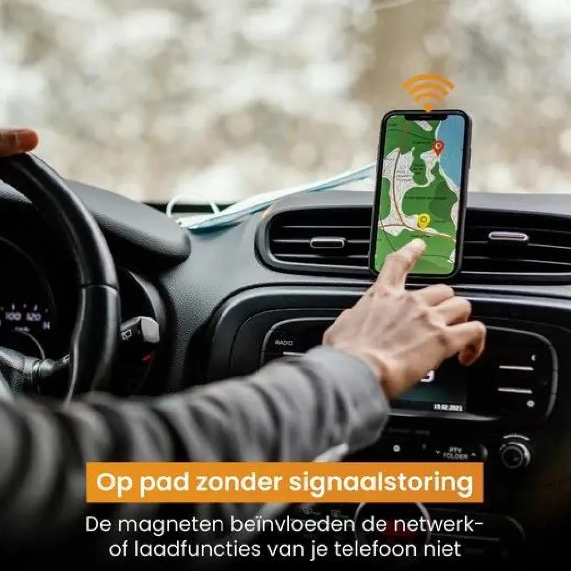 Telefoonhouder Auto Magneet 360˚C Rotatie
