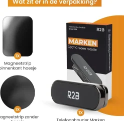 Telefoonhouder Auto Magneet 360˚C Rotatie