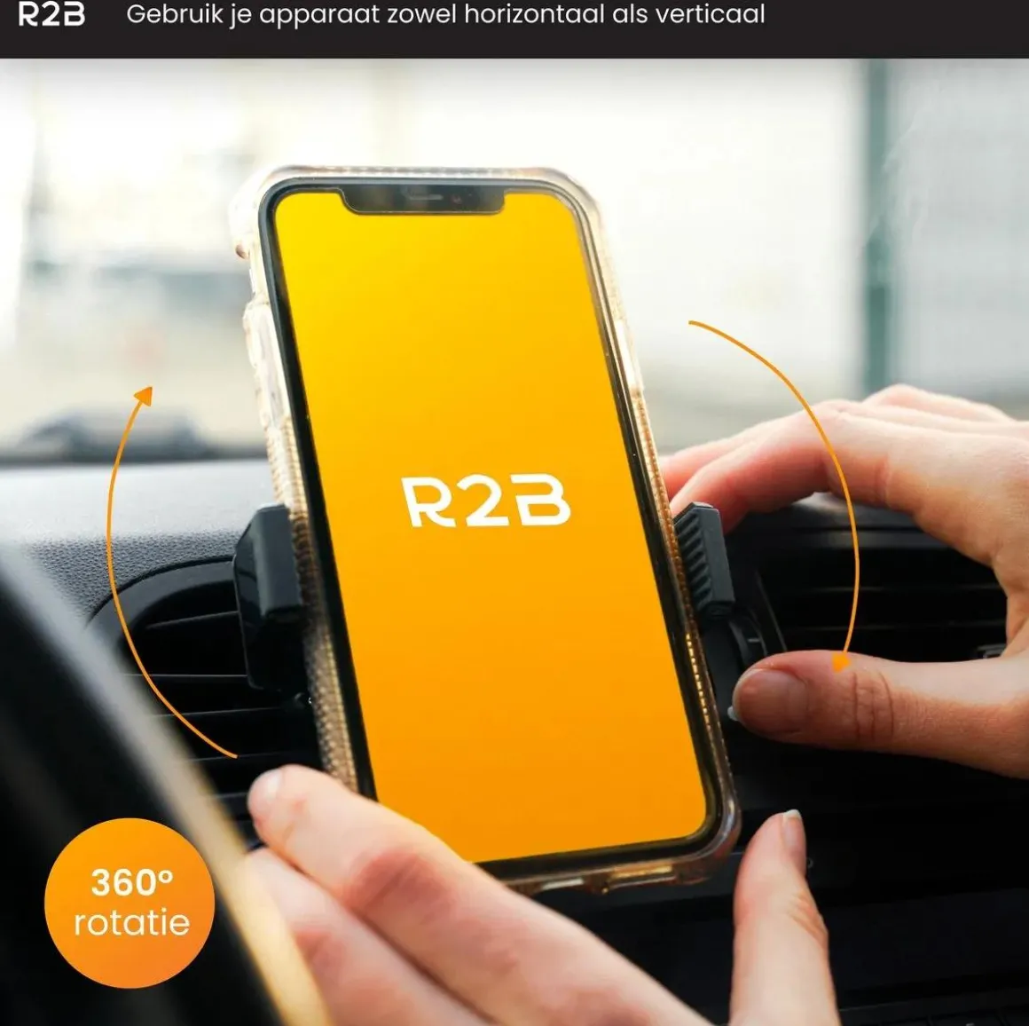 Telefoonhouder Auto Ventilatie 360˚ Rotatie