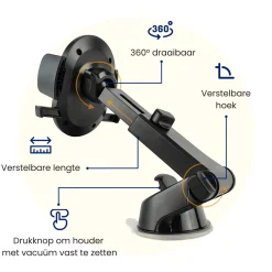 Telefoonhouder Auto voor Dashboard en Raam