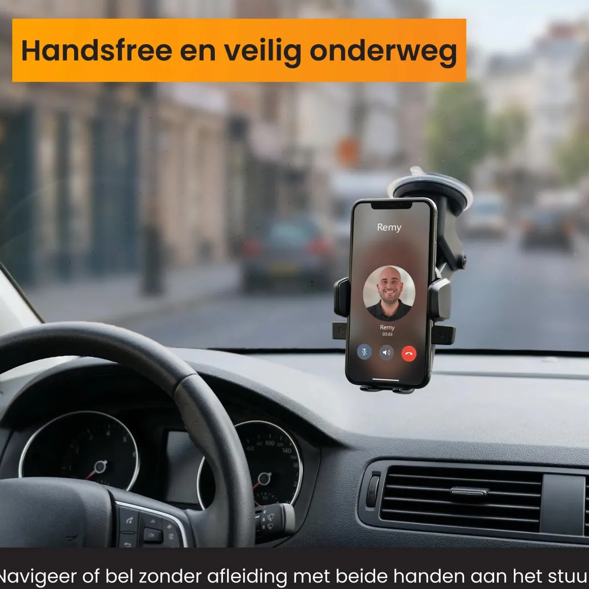 Telefoonhouder Auto voor Raam en Dashboard