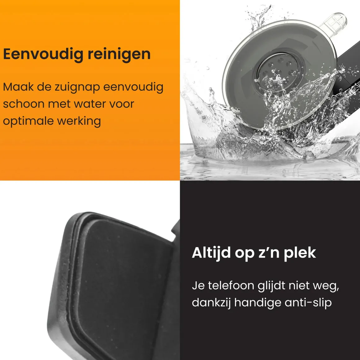 Telefoonhouder Auto voor Raam en Dashboard