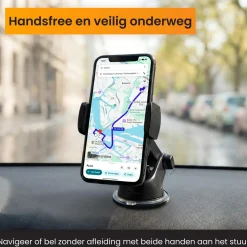 Telefoonhouder Auto voor Raam + Dashboardpad
