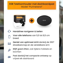 Telefoonhouder Auto voor Raam + Dashboardpad
