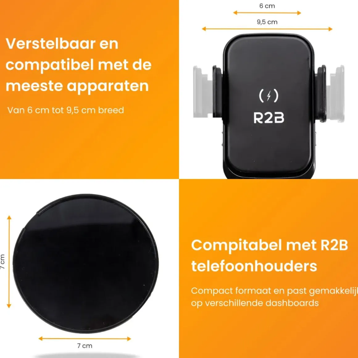 Telefoonhouder Auto Zuignap + Dashboardpad