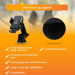 Telefoonhouder Auto Zuignap + Dashboardpad