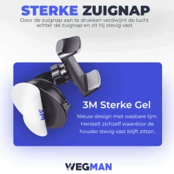 Telefoonhouder Auto Zuignap - Dashboard / Raam