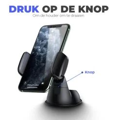 Telefoonhouder Auto Zuignap - Dashboard / Raam