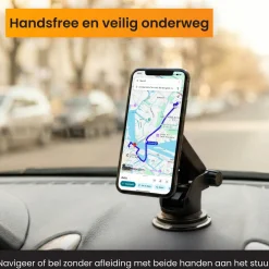 Telefoonhouder Auto Zuignap met Draadloze Oplader
