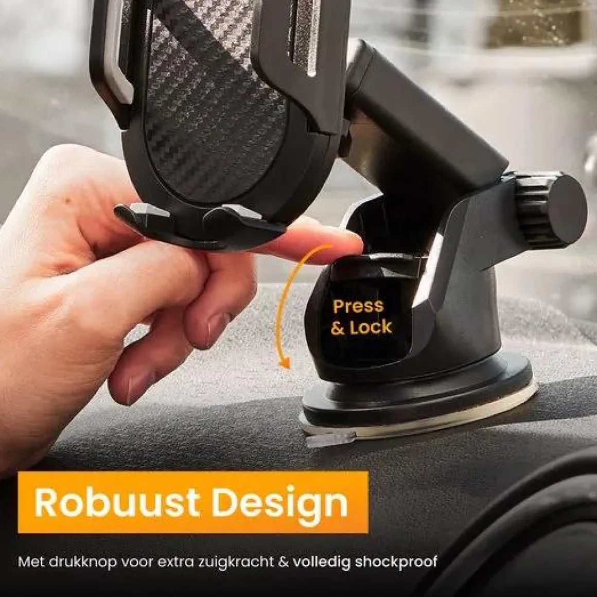 Telefoonhouder Auto Zuignap en Ventilatie