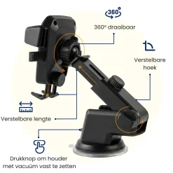 Telefoonhouder Auto Zuignap met Dashboard Pad