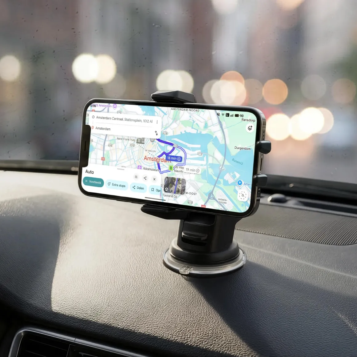 Telefoonhouder Auto Zuignap met Dashboard Pad