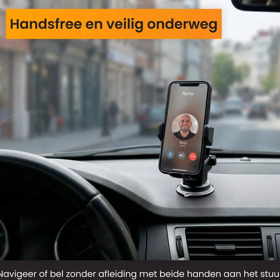 Telefoonhouder Auto Zuignap met Dashboard Pad