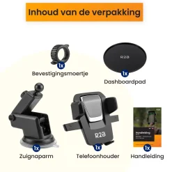 Telefoonhouder Auto Zuignap met Dashboard Pad