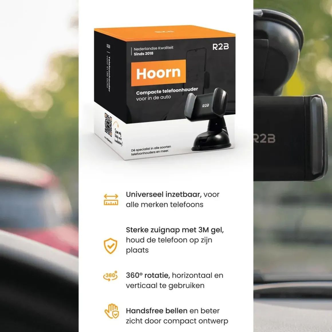 Telefoonhouder Auto Zuignap Dashboard