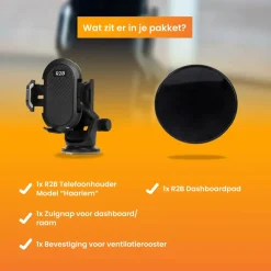Telefoonhouders Auto Zuignap + Dashboardpad