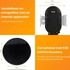 Telefoonhouders Auto Zuignap + Dashboardpad