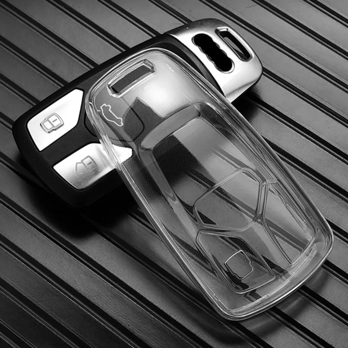TPU Sleutelhoesje voor Audi clear 4