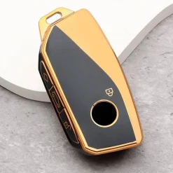 TPU Sleutelhoesje voor Bmw goud F4
