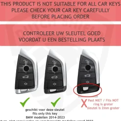TPU Sleutelhoesje voor Bmw wit B4A