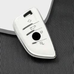 TPU Sleutelhoesje voor Bmw wit B4A