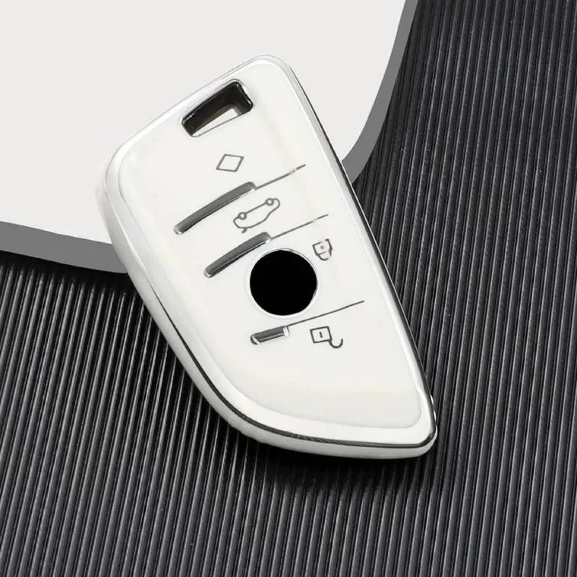 TPU Sleutelhoesje voor Bmw wit B4A