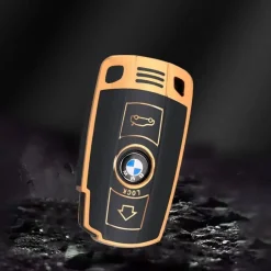 TPU Sleutelhoesje voor Bmw goud E4