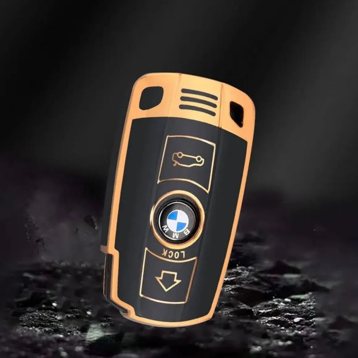 TPU Sleutelhoesje voor Bmw goud E4