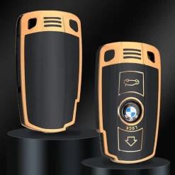 TPU Sleutelhoesje voor Bmw goud E4