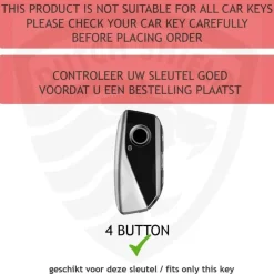 TPU Sleutelhoesje voor Bmw wit F4