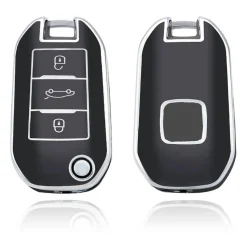 TPU Sleutelhoesje voor Citroën zwart A3