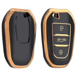 TPU Sleutelhoesje voor Citroën goud B3