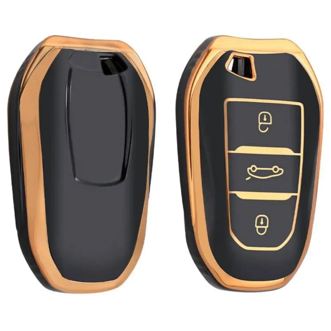 TPU Sleutelhoesje voor Citroën goud B3