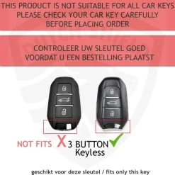 TPU Sleutelhoesje voor Citroën goud B3