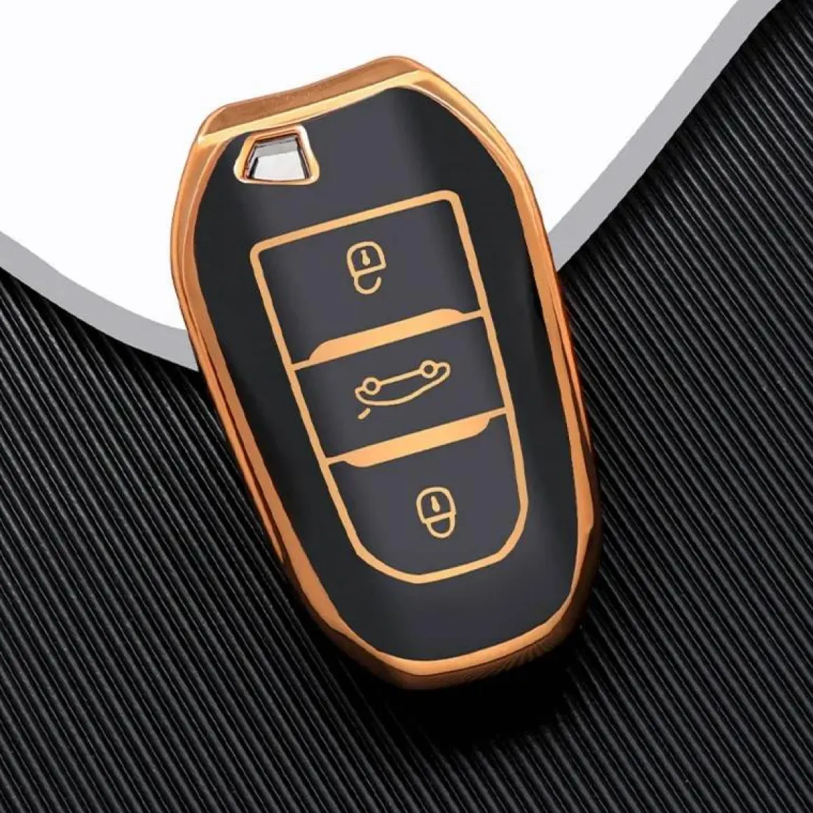 TPU Sleutelhoesje voor Citroën goud B3