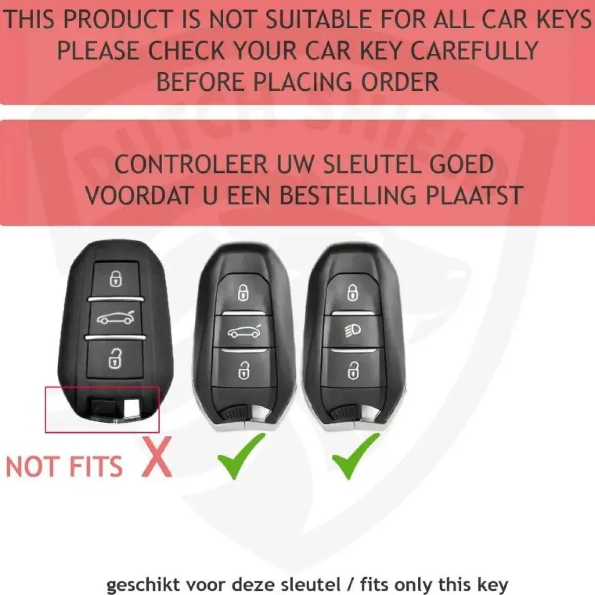 TPU Sleutelhoesje voor Citroën clear 157-clear