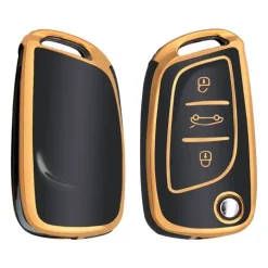 TPU Sleutelhoesje voor Citroën goud C3