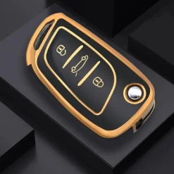 TPU Sleutelhoesje voor Citroën goud C3
