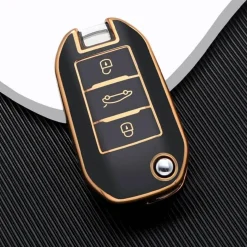 TPU Sleutelhoesje voor Citroën goud A3