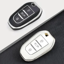 TPU Sleutelhoesje voor Citroën zwart B3