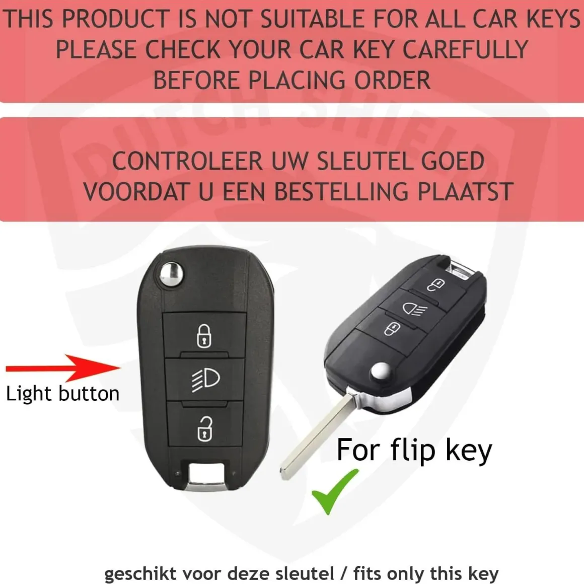 TPU Sleutelhoesje voor Citroën goud A3B