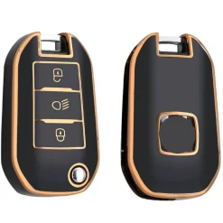 TPU Sleutelhoesje voor Citroën goud A3B