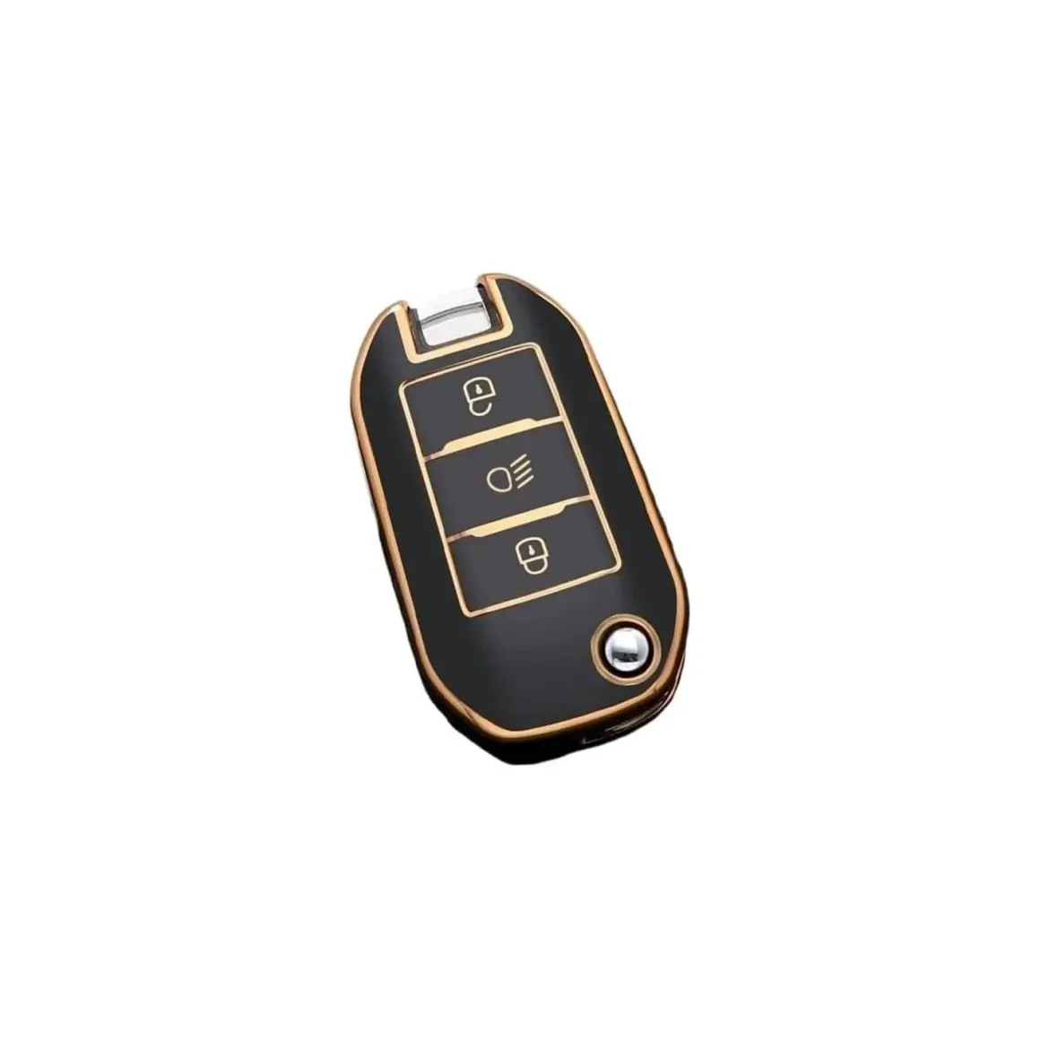 TPU Sleutelhoesje voor Citroën goud A3B
