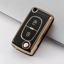 TPU Sleutelhoesje voor Citroën goud D2
