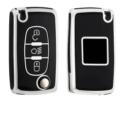 TPU Sleutelhoesje voor Citroën zwart D3B