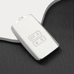 TPU Sleutelhoesje voor Dacia wit A4